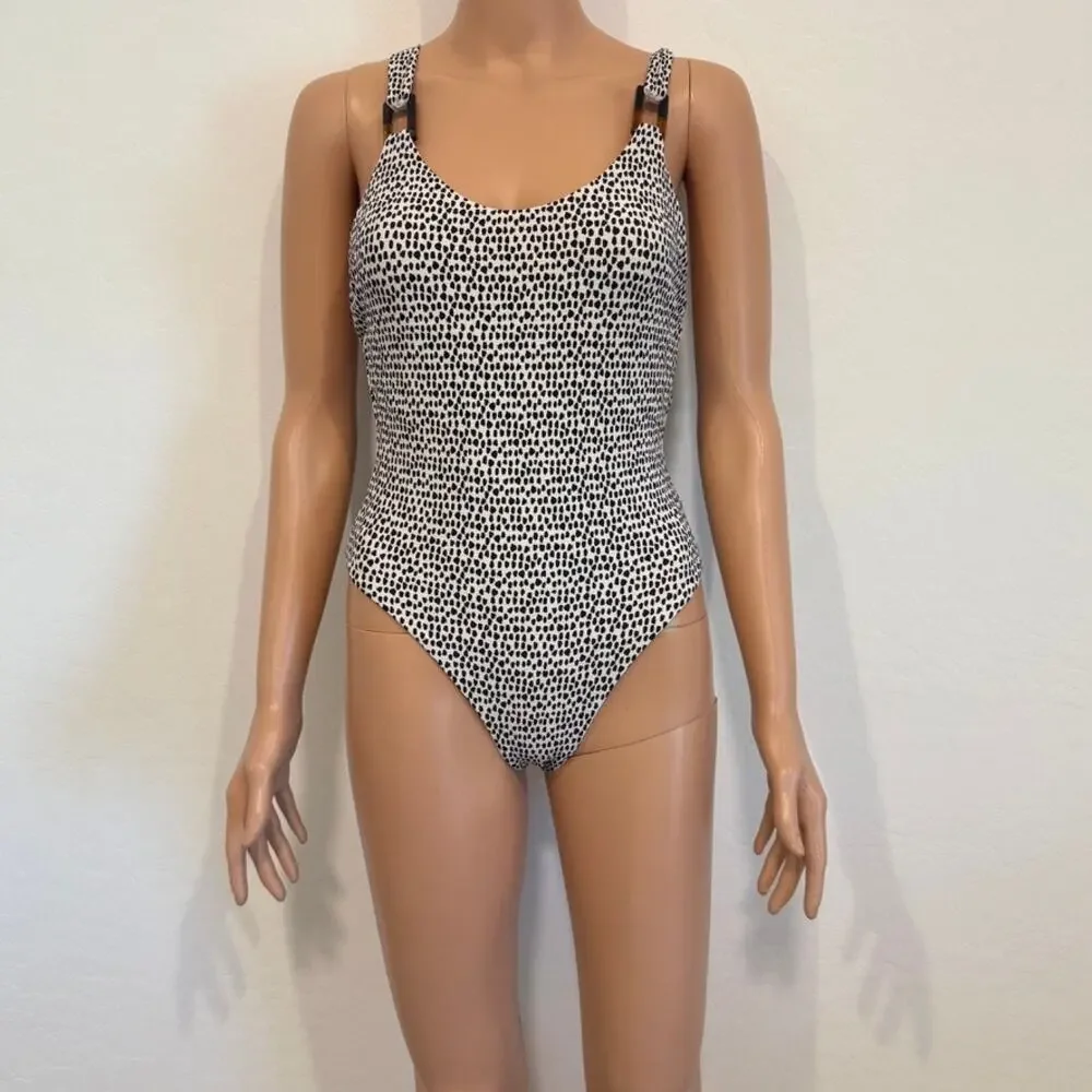 Anthropologie Tavik XS Jayce one piece tortoise detail swimsuit SW2 2965